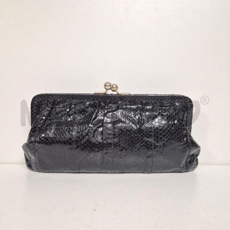 POCHETTE STAMPA \RETTILE NERA  | Mercatino dell'Usato Cervia 1